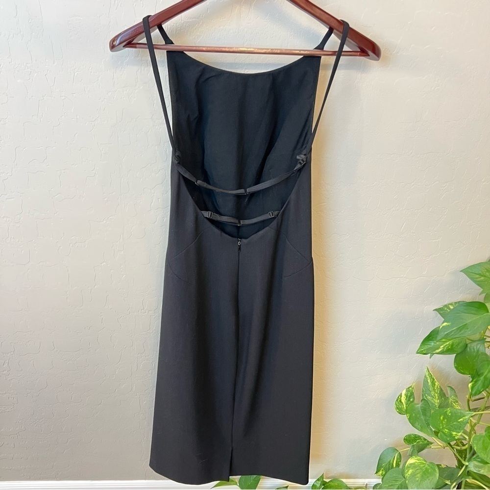 DOLCE&GABBANA 1998 VINTAGE BACKLESS MIDI TWEED DRESS, Black, size IT40/ US4 - Picture 5 of 17